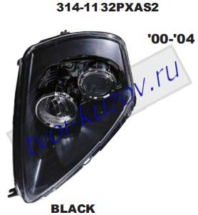 eclipse {talon} фары левая+правая (комплект) тюнинг линзован прозрач внутри черн 314-1132PXAS2
