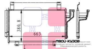 CX5 КОНДЕНСАТОР КОНДИЦИОНЕРА для Mazda CX5 (2012-2017)