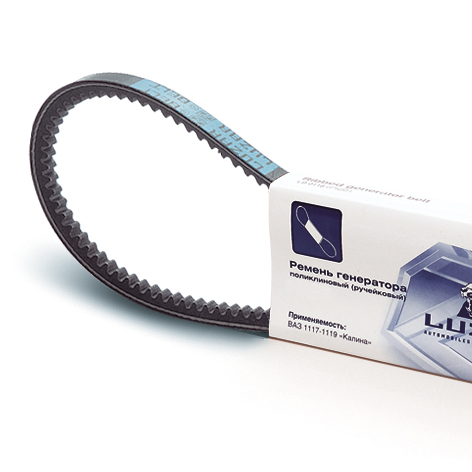 Ремень генератора ВАЗ-2108 зубчатый 10х713 (LUZAR) LB0108