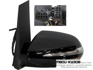 ЗЕРКАЛО ЛЕВАЯ СТОРОНА ЭЛЕКТР С ПОДОГРЕВОМ УКАЗАТЕЛЬ ПОВОРОТА , КОНТ ГРУНТ АВТОСКЛАДЫВ ПОДСВЕТ (ASPHERICAL) (КИТАЙ) для Mercedes VITO (2003-)