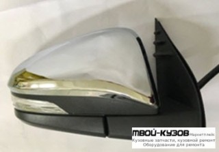ЗЕРКАЛО ПРАВАЯ СТОРОНА ЭЛЕКТР С УКАЗАТЕЛЬ ПОВОРОТА (CONVEX) ХРОМ (ТАЙВАНЬ) для Toyota HILUX (2015-)