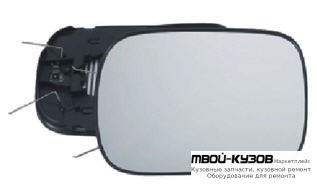 СТЕКЛО ЗЕРКАЛА ПРАВАЯ СТОРОНА С ПОДОГРЕВОМ (CONVEX) (ТАЙВАНЬ) для Volvo XC90 (2003-)