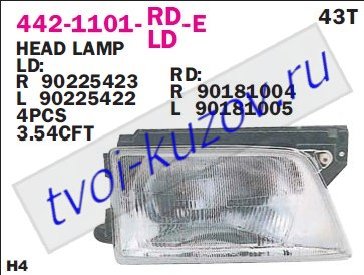 kadett фара левая 442-1101L-LD-E