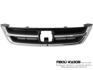 РЕШЕТКА РАДИАТОРА В СБОРЕ С ХРОМ МОЛДИНГ (КИТАЙ) для Honda CRV (2006-2011)