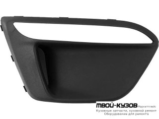 РЕШЕТКА БАМПЕРА ПЕРЕДНИЙ ПРАВАЯ СТОРОНА С ОТВ П/ DRL( ХОД. ОГНИ) (ХЭТЧБЭК) (КИТАЙ) для KIA RIO (2017-)