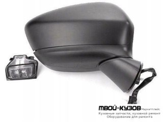 ЗЕРКАЛО ПРАВАЯ СТОРОНА ЭЛЕКТР С ПОДОГРЕВОМ , УКАЗАТЕЛЬ ПОВОРОТА ГРУНТ (ТАЙВАНЬ) для Mazda CX5 (2012-2017)