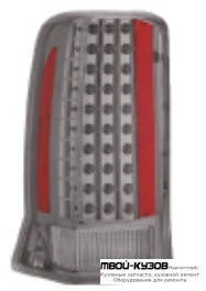 ФОНАРЬ ЗАДНИЙ ВНЕШНИЙ ЛЕВАЯ + ПРАВАЯ (КОМПЛЕКТ) ТЮНИНГ С ДИОД ПРОЗРАЧНЫЙ (EAGLE EYES) ТОНИР ВНУТРИ ХРОМ для Cadillac ESCALADE (2002-2006)