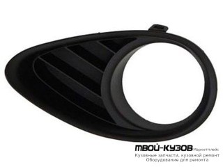 РЕШЕТКА БАМПЕРА ПЕРЕДНИЙ ПРАВАЯ СТОРОНА С ОТВЕРСТИЯМИ ПОД ПРОТИВОТУМАННЫЕ ФАРЫ (ТАЙВАНЬ) для Infiniti FX 35 / 37/50 (2008-)