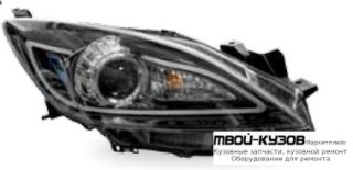ФАРА ЛЕВАЯ + ПРАВАЯ (КОМПЛЕКТ) ТЮНИНГ ЛИНЗОВАННАЯ ВНУТРИ ЧЁРНЫЙ для Mazda 3 (2009-)