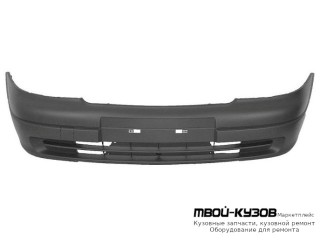 БАМПЕР ПЕРЕДНИЙ БЕЗ ОТВЕРСТИЙ ПОД ПРОТИВОТУМАННЫЕ ФАРЫ ЧЁРНЫЙ (ИТАЛИЯ) для Opel ASTRA (03.1998 - 2003)