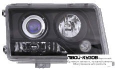 ФАРА ЛЕВАЯ + ПРАВАЯ (КОМПЛЕКТ) ТЮНИНГ ДИЗАЙН W220 ПРОЗРАЧНЫЙ ЛИНЗОВАННАЯ ХРУСТАЛ ВНУТРИ ЧЁРНЫЙ для Mercedes W124 (01.1985 - 08.1989) (09.1989 - 06.1993) E124 (07.1993 - 06.1995)