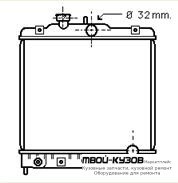РАДИАТОР ОХЛАЖДЕНИЯ AT (1 ряд) для Honda CIVIC (1999-2000)