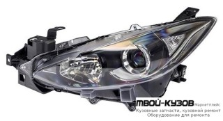 ФАРА ЛЕВАЯ СТОРОНА ПОД КОРРЕКТОР (DEPO) для Mazda 3 (2013-)