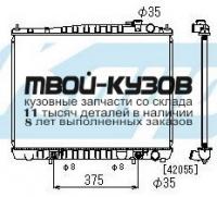 NNPAF96-913 - РАДИАТОР ОХЛАЖДЕНИЯ (ТАЙВАНЬ) Nissan Pathfinder R50 USA (1996-2003)