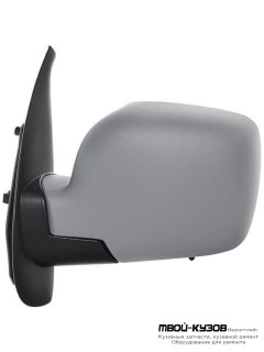 ЗЕРКАЛО ЛЕВАЯ СТОРОНА ЭЛЕКТР С ПОДОГРЕВОМ , АВТОСКЛАДЫВ , ГРУНТ (CONVEX) (ТАЙВАНЬ) для Renault KANGOO (2008-2013)