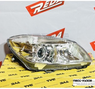 ФАРА ПРАВАЯ ЭЛЕКТРИКА ХРОМ H7+H7 С ЭК для FABIA/ROOMSTER 10-