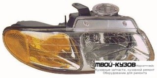 ФАРА ПРАВАЯ СТОРОНА (DEPO) для Plymouth VOYAGER / DODGE CARAVAN (1996-2000)