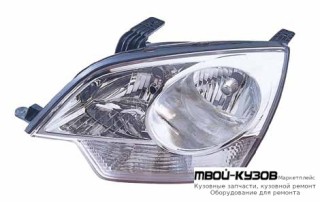 ФАРА ЛЕВАЯ СТОРОНА С КОРРЕКТОР ВНУТРИ (DEPO) ХРОМ для Opel ANTARA (2006-)