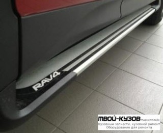 ПОРОГ-ПОДНОЖКА ЛЕВАЯ + ПРАВАЯ (КОМПЛЕКТ) для Toyota RAV4 (2013-)