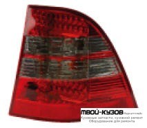 ФОНАРЬ ЗАДНИЙ ВНЕШНИЙ ЛЕВАЯ + ПРАВАЯ (КОМПЛЕКТ) ТЮНИНГ ПРОЗРАЧНЫЙ С ДИОД (EAGLE EYES) КРАСНЫЙ-ТОНИР для Mercedes W163 (ML) (09.1998-)