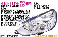 GALAXY 06-  ФАРА ПЕРЕДНЯЯ ЛЕВАЯ  H7+H1