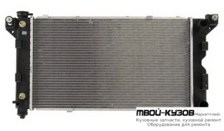 РАДИАТОР ОХЛАЖДЕНИЯ AT 2.4 3 3.3 3.8 (2 ряд) НИЖН ВЫХОД СПРАВАЯ СТОРОНАА для Plymouth VOYAGER / DODGE CARAVAN (1996-2000)