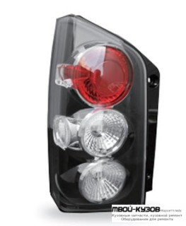 ФОНАРЬ ЗАДНИЙ ВНЕШНИЙ ЛЕВАЯ + ПРАВАЯ (КОМПЛЕКТ) ТЮНИНГ ПРОЗРАЧНЫЙ (JUNYAN) ВНУТРИ ЧЁРНЫЙ для Nissan PATFINDER R51 (2005-)