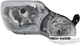ФАРА ПРАВАЯ СТОРОНА С КОРРЕКТОР , ПРОТИВОТУМ (DEPO) для Skoda YETI (2010-)