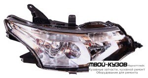 ФАРА ПРАВАЯ СТОРОНА ЛИНЗОВАННАЯ (КСЕНОН) С КОРРЕКТОР (КИТАЙ) для Mitsubishi OUTLANDER (2013-)
