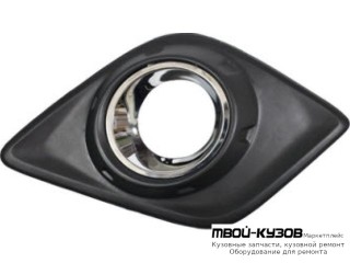 РЕШЕТКА БАМПЕРА ПЕРЕДНИЙ ПРАВАЯ СТОРОНА С ХРОМ МОЛДИНГ (АРГЕНТИНА) для Toyota HILUX (2015-)