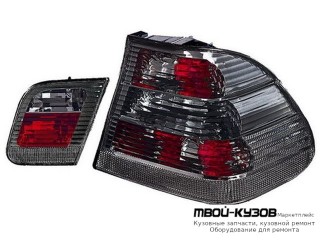 ФОНАРЬ ЗАДНИЙ ВНЕШНИЙ+ВНУТР ЛЕВАЯ + ПРАВАЯ (КОМПЛЕКТ) (СЕДАН) ТЮНИНГ ПРОЗРАЧНЫЙ ХРУСТАЛ (DEPO) ТОНИР для BMW E46 СЕДАН / УНИВЕРСАЛ (05.1998 - 08.2001) (09.2001 - 2003)