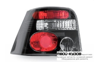 ФОНАРЬ ЗАДНИЙ ВНЕШНИЙ ЛЕВАЯ + ПРАВАЯ (КОМПЛЕКТ) ТЮНИНГ ПРОЗРАЧНЫЙ (JUNYAN) ВНУТРИ ЧЁРНЫЙ для Volkswagen GOLF IV (10.1997-)