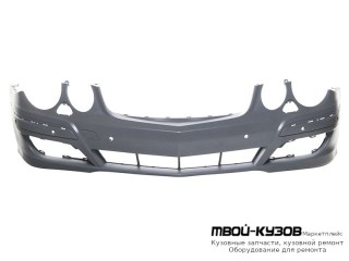 БАМПЕР ПЕРЕДНИЙ С ОТВЕРСТИЯМИ ПОД ОМЫВАТЕЛЬ ФАР , ПОД ДАТЧИКИ (ТАЙВАНЬ) для Mercedes W211 (07.2002-)