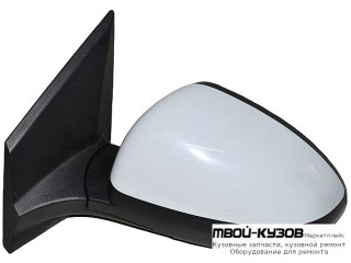ЗЕРКАЛО ЛЕВАЯ СТОРОНА ЭЛЕКТР С ПОДОГРЕВОМ (CONVEX) ГРУНТ (ТАЙВАНЬ) для Chevrolet AVEO T300 (2011-)
