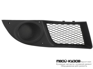 РЕШЕТКА БАМПЕРА ПЕРЕДНИЙ ПРАВАЯ СТОРОНА БЕЗ ОТВЕРСТИЙ ПОД ПРОТИВОТУМАННЫЕ ФАРЫ (ИТАЛИЯ) для Fiat DOBLO (2006-)