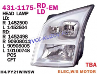 TRANSIT 2006- ФАРА ПРАВАЯ H4 431-1175R-LD-EM