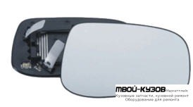 СТЕКЛО ЗЕРКАЛА ПРАВАЯ СТОРОНА С ПОДОГРЕВОМ (CONVEX) (ТАЙВАНЬ) для Volvo S60 (2000-), Volvo S80 (1998-)