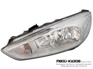 ФАРА ЛЕВАЯ СТОРОНА С КОРРЕКТОР , ДИОД , ВНУТРИ ХРОМ (DEPO) для Ford FOCUS (2014-)