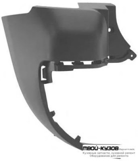 БОКОВИНА БАМПЕРА ЗАДНИЙ ЛЕВАЯ СТОРОНА П/ ДВОЙН ДВЕРЬ КОРОТК (ТАЙВАНЬ) для Peugeot PARTNER (2008-2015)