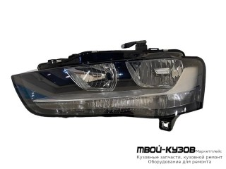 ФАРА ЛЕВАЯ СТОРОНА С КОРРЕКТОР ВНУТРИ ЧЁРНЫЙ (DEPO) для Audi A4 (2012-2015)