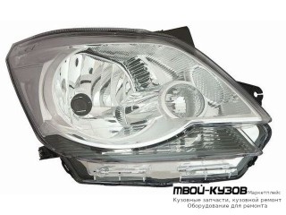ФАРА ПРАВАЯ СТОРОНА С КОРРЕКТОР (DEPO) для Ravon R4 (2016-), Chevrolet COBALT (2013-)