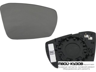 СТЕКЛО ЗЕРКАЛА ПРАВАЯ СТОРОНА С ПОДОГРЕВОМ (КИТАЙ) для Skoda OCTAVIA (2013-2017)