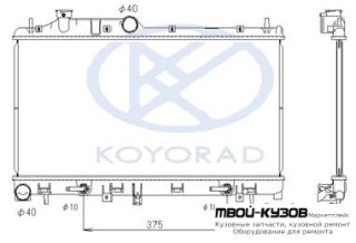 РАДИАТОР ОХЛАЖДЕНИЯ AT (KOYO) для Subaru LEGACY (2004-)