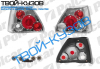 GOLF2 0883- ФОНАРИ ПРЗРАЧНЫЕ ХРОМ КОМПЛЕКТ TUNING   TYC