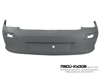 БАМПЕР ЗАДНИЙ ЧЁРНЫЙ (ТАЙВАНЬ) для Peugeot 308 (2007-)