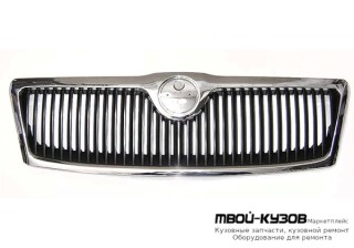 РЕШЕТКА РАДИАТОРА С ХРОМ МОЛДИНГ (ТАЙВАНЬ) для Skoda OCTAVIA (2004-2008)