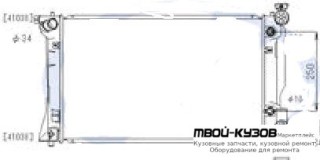 РАДИАТОР ОХЛАЖДЕНИЯ AT 2 2.4 для Toyota AVENSIS (2003-2007)