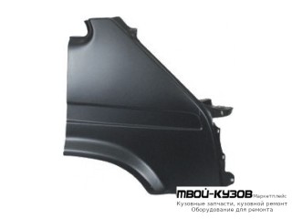 КРЫЛО ПЕРЕДНИЙ ПРАВАЯ СТОРОНА БЕЗ ОТВ ПОД ПОВТОРИТЕЛЬ (ТАЙВАНЬ) для Ford TRANSIT (09.1986 - 08.1991)