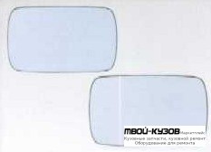 СТЕКЛО ЗЕРКАЛА ПРАВАЯ СТОРОНА +/- ПОДОГРЕВОМ (CONVEX) (ТАЙВАНЬ) для BMW E36 (12.1990 - 01.2000)