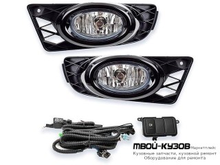 ФАРА ПРОТИВОТУМАННАЯ ЛЕВАЯ + ПРАВАЯ (КОМПЛЕКТ) С ПРОВОДК , КНОПКОЙ , (СЕДАН) для Honda CIVIC (2006-2011) СЕДАН